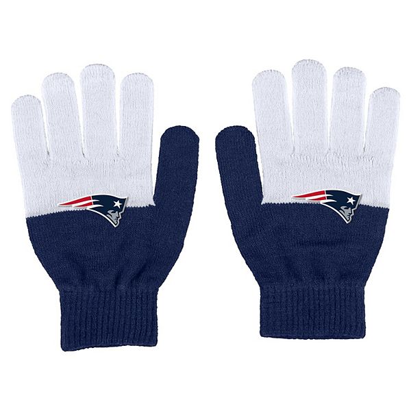 Женские перчатки New England Patriots с блоками цвета, 81% акрил WEAR by Erin Andrews