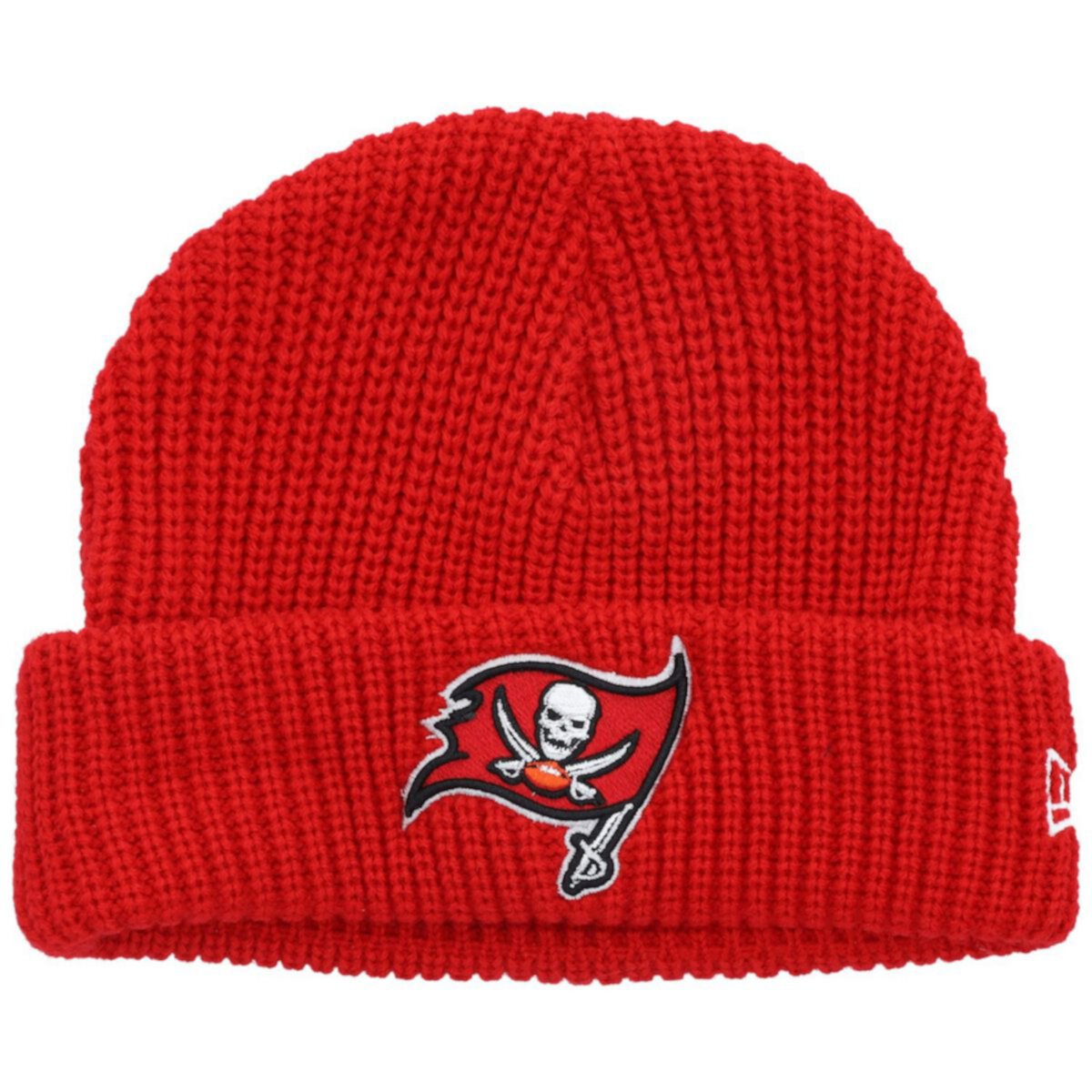 Men's New Era Red Tampa Bay Buccaneers Fisherman Skully Cuffed Knit Hat New Era