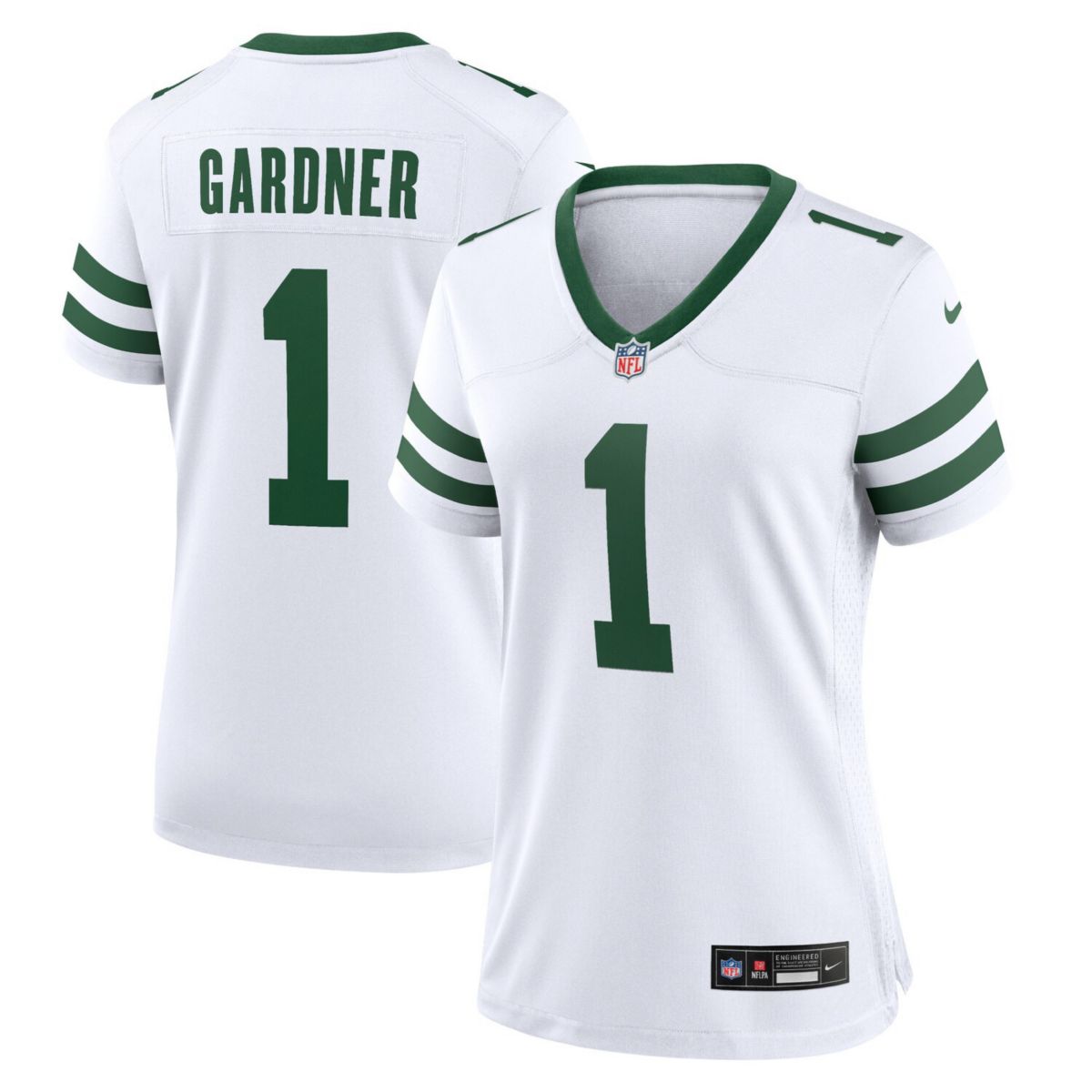 Женская Футболка Nike Ahmad Sauce Gardner Белая New York Jets Legacy Player Game Jersey Nike