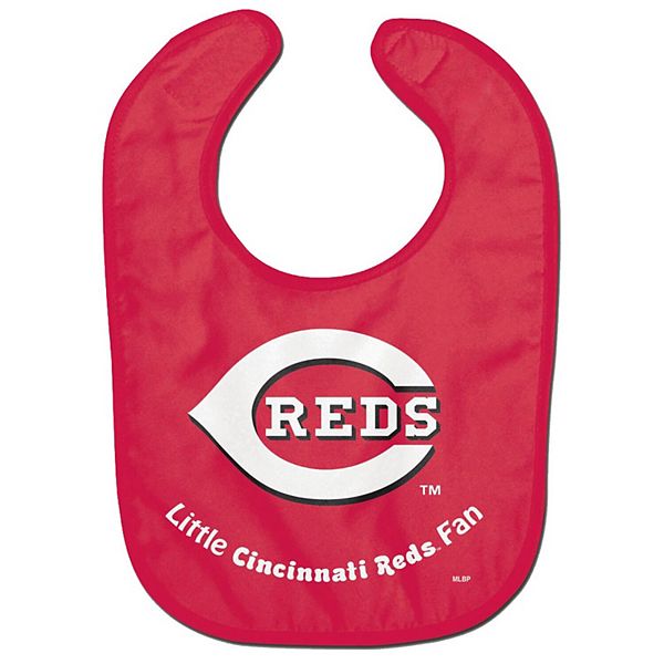 Слюнявчик для малышей Cincinnati Reds, 100% полиэстер, 99% хлопок, с липучкой Unbranded