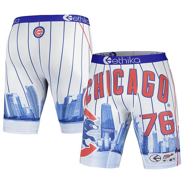 Мужские боксеры Ethika Jerseyscape Chicago Cubs, размер M (30-32), эластичный пояс Unbranded