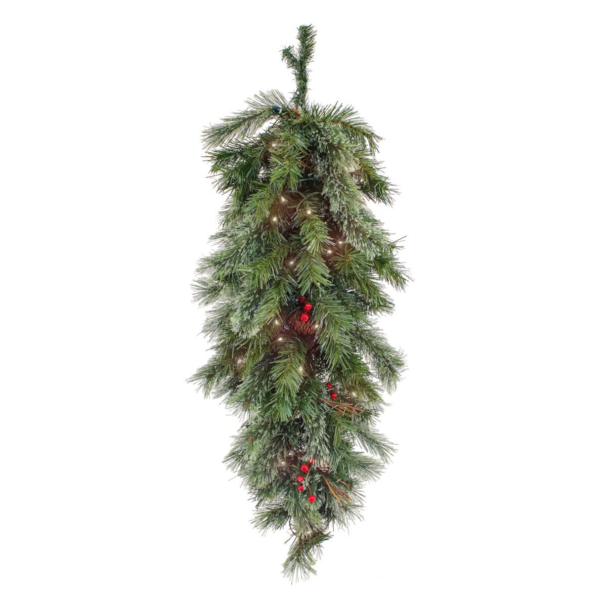 National Tree Company 36-in. Battery-Operated LED Glistening Artificial Pine Teardrop National Tree Company