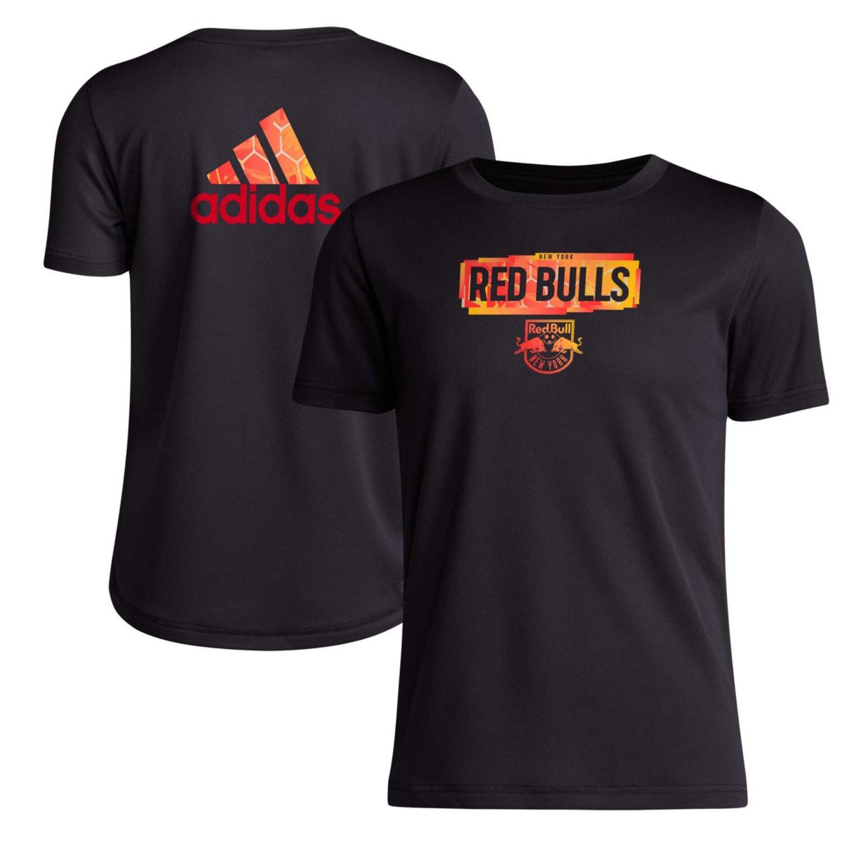 Молодежная футболка adidas Black New York Red Bulls Local Pop Unbranded
