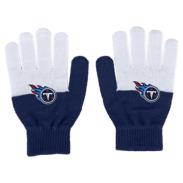 Женские перчатки Tennessee Titans с разноцветными вставками, 90% акрил, 10% эластан WEAR by Erin Andrews