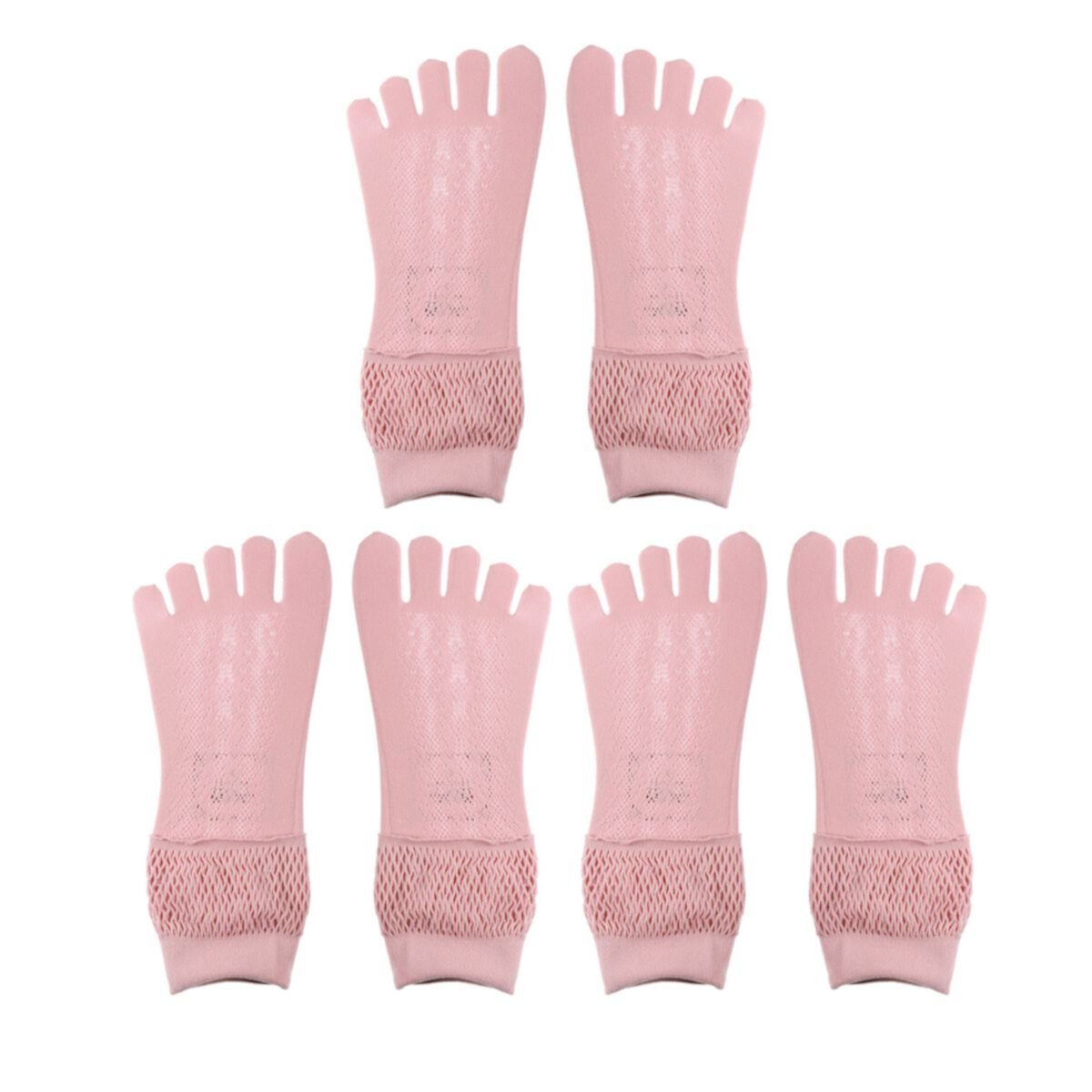 3 пары носков с пятью пальцами, модные дышащие носки для женщин без показа Unique Bargains