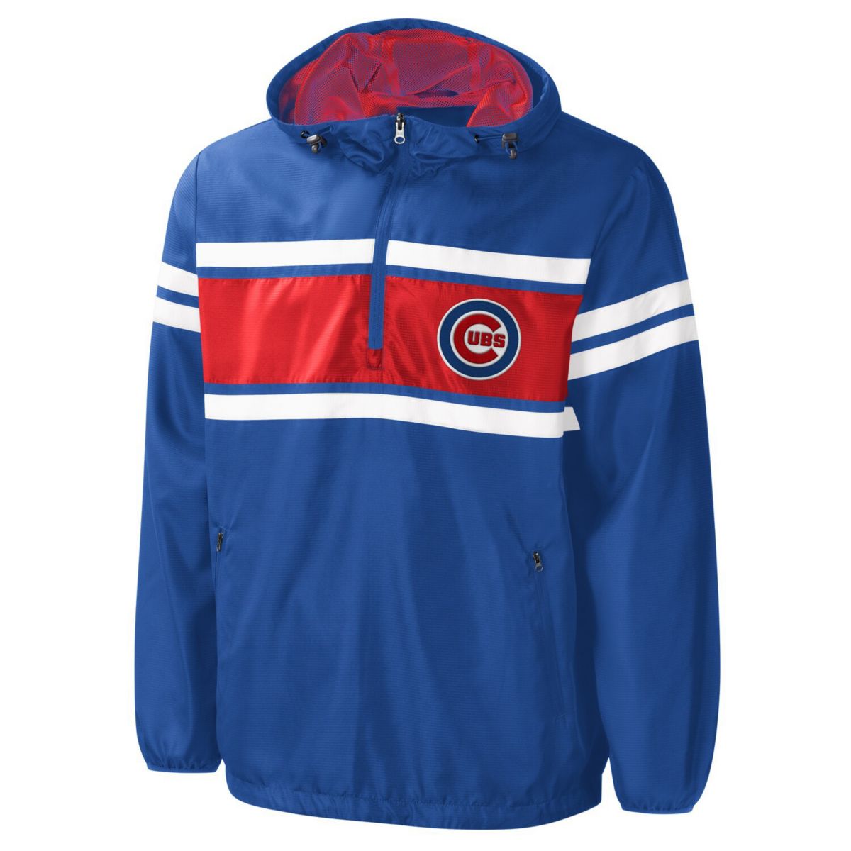 Мужская Повседневная куртка G-III Sports by Carl Banks Royal Chicago Cubs Game Score Half-Zip In The Style