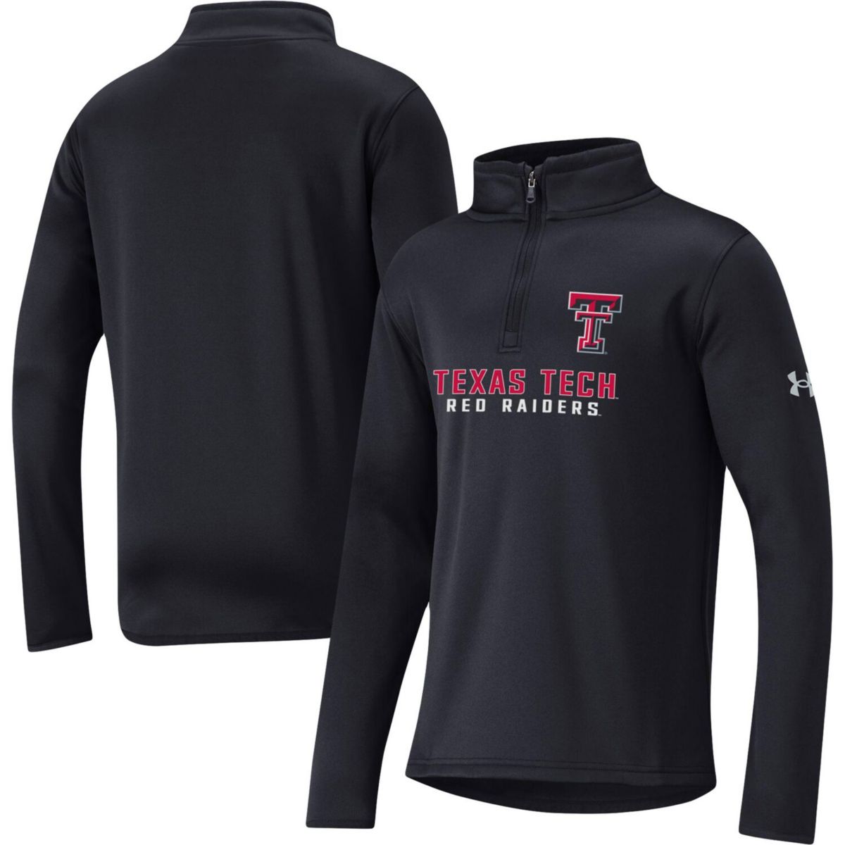 Детская флисовая куртка Under Armour с молнией 1/4 в стиле Texas Tech Red Raiders Under Armour