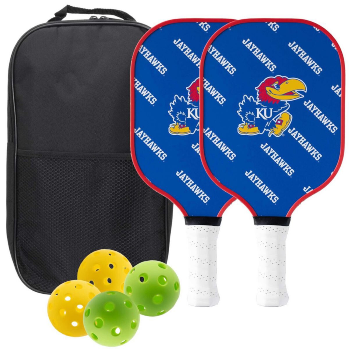 Kansas Jayhawks Pickleball Paddle Set Unbranded