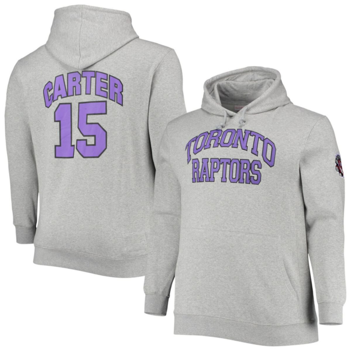 Мужская Футболка Mitchell & Ness Vince Carter Серый Худи Mitchell & Ness