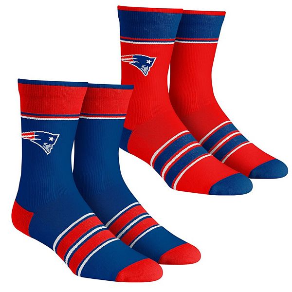 Набор носок для детей Rock Em Socks New England Patriots, 2 пары с мульти-полосками Unbranded