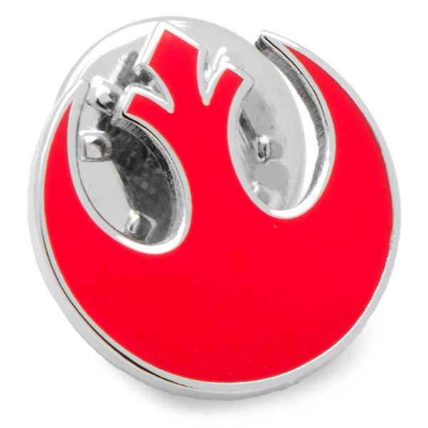 Значок на лацкан с символом Rebel Alliance из Star Wars, серебристый металл, в упаковке Cufflinks, Inc.