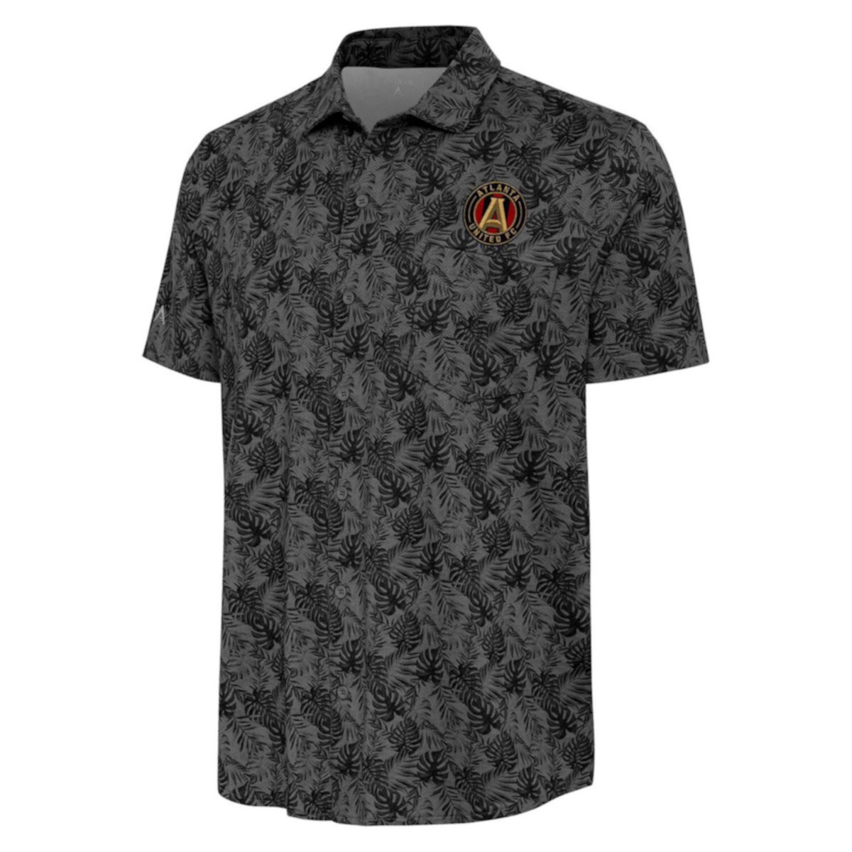 Мужская рубашка на пуговицах Antigua Black Atlanta United FC Resort Antigua