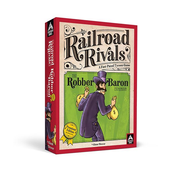 Front Porch Games Railroad Rivals The Robber Baron Expansion - Premium Edition Front Porch Classics