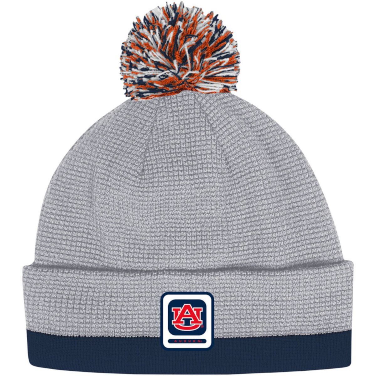 Men's Under Armour Gray Auburn Tigers 2023 Sideline Performance Cuffed Knit Hat with Pom Under Armour