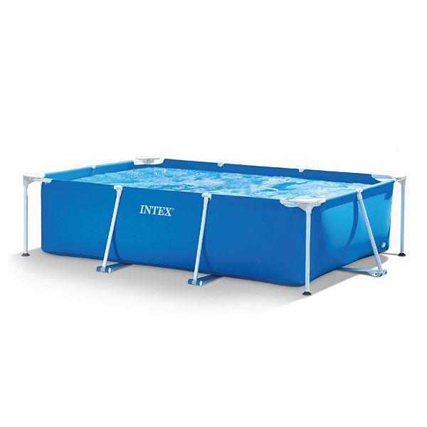 Intex 9.8' x 29.5&#34; Rectangular Frame Above Ground Outdoor Backyard Swimming Pool Intex