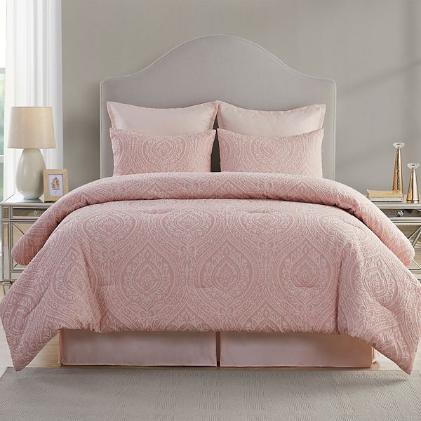 VCNY Home Cougar 6-Piece Ogee Damask Comforter Set with Shams VCNY HOME