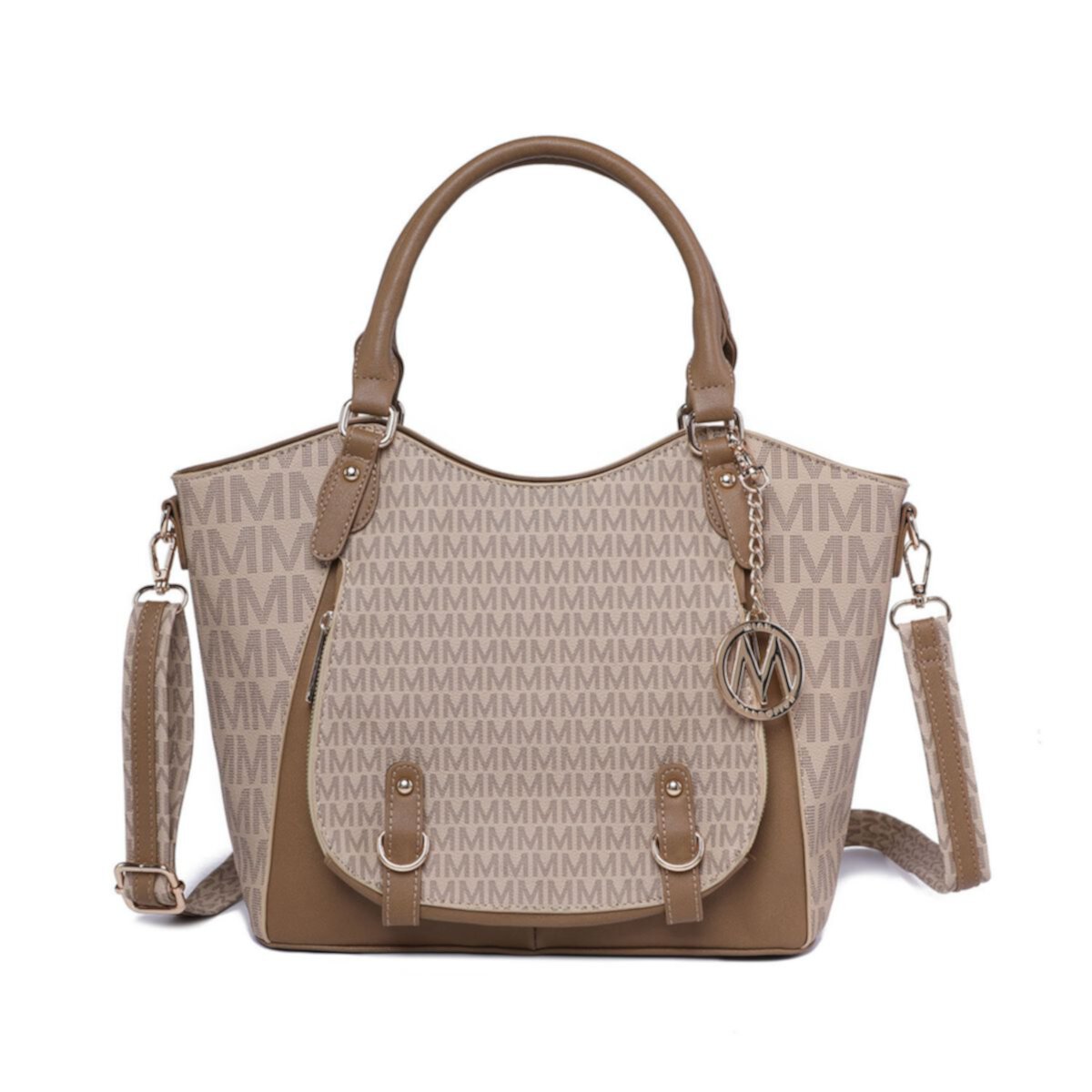 Mkf Collection Talula Signature Printed Vegan Leather Women’s Satchel Bag By Mia K MKF Collection