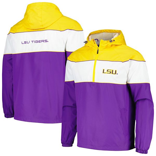 Мужской фиолетовый худи с полузастёжкой и логотипом LSU Tigers от G-III Sports by Carl Banks In The Style