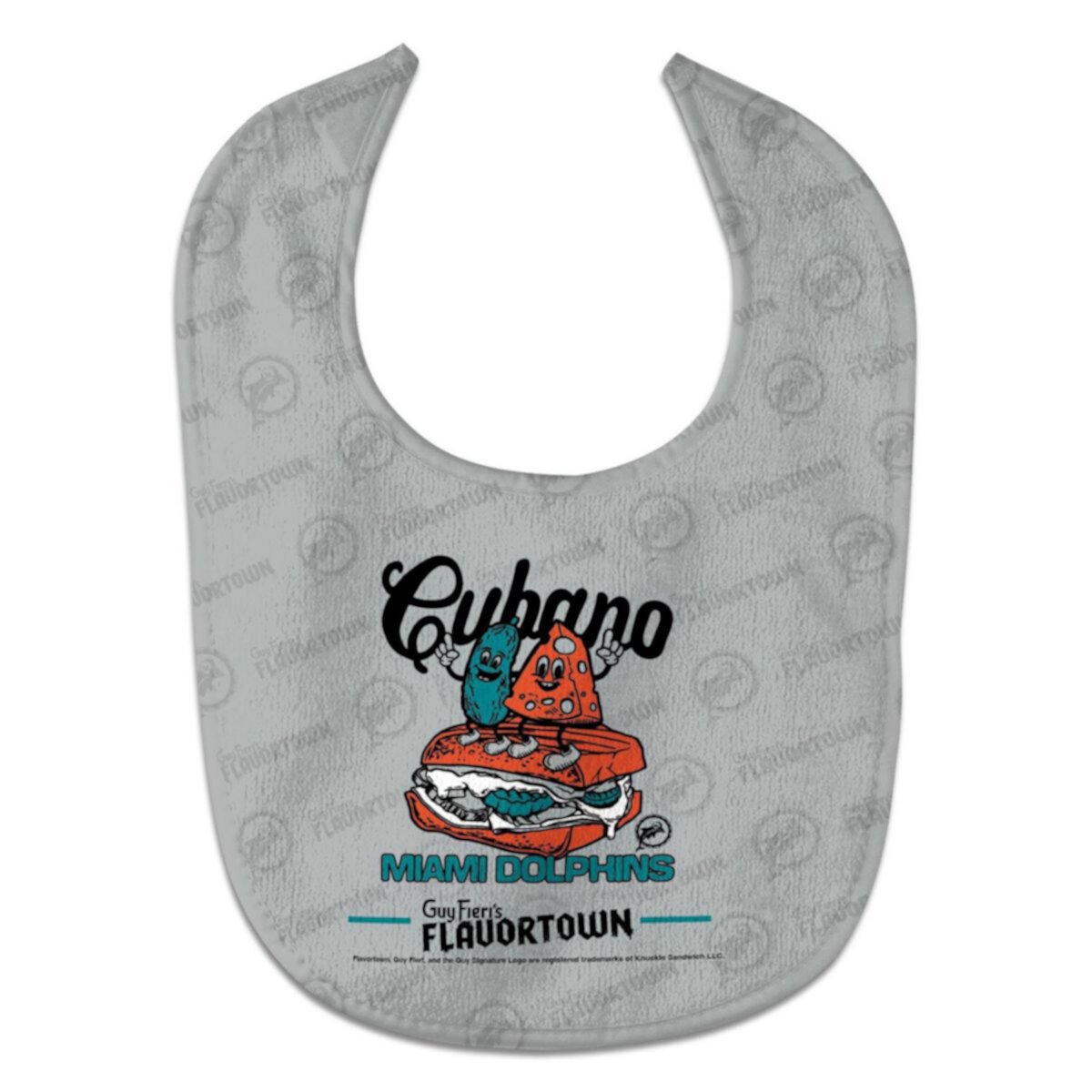 Infant WinCraft Miami Dolphins NFL x Guy Fieri’s Flavortown All Pro Baby Bib Unbranded