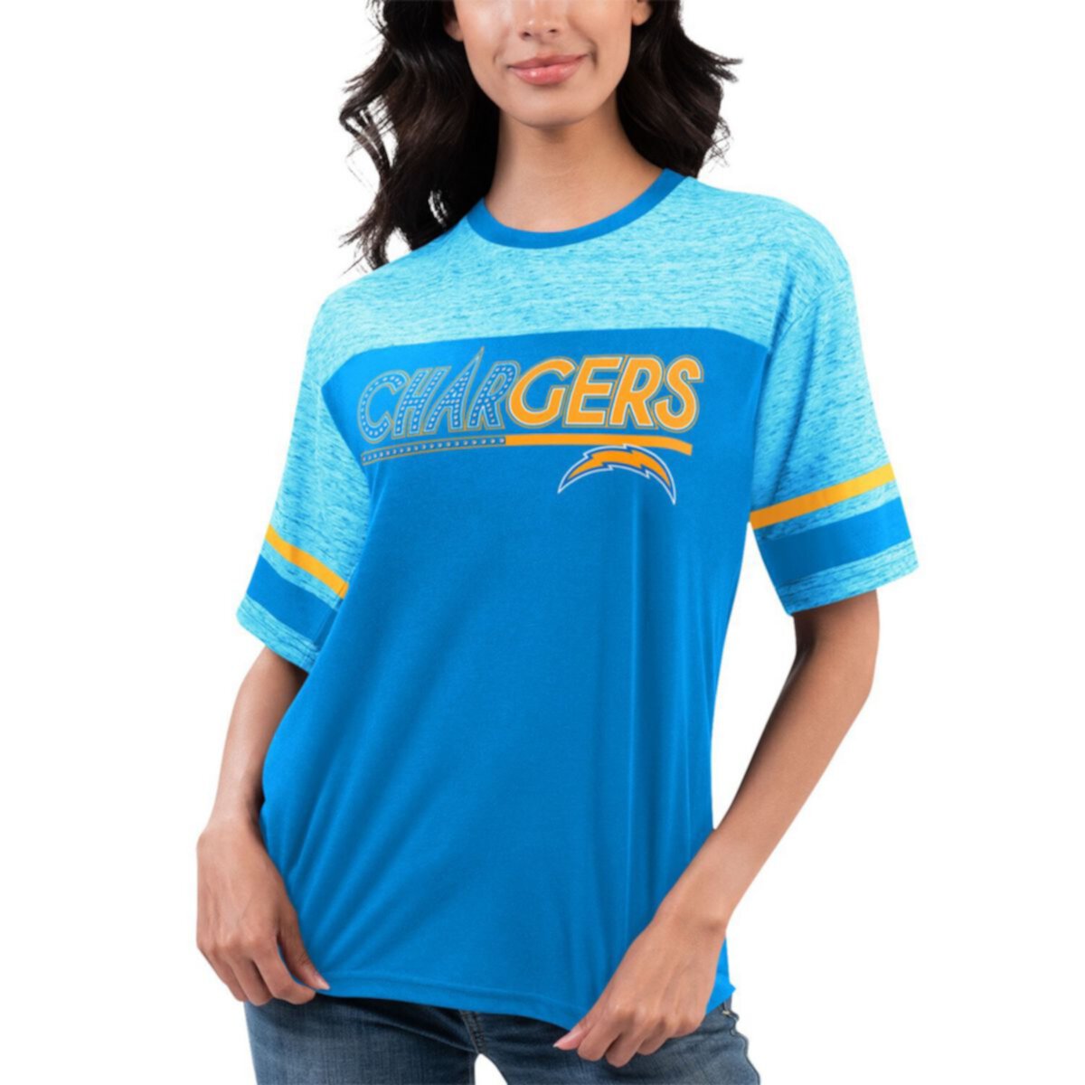 Женская Футболка G-III 4Her by Carl Banks Powder Blue Los Angeles Chargers In The Style