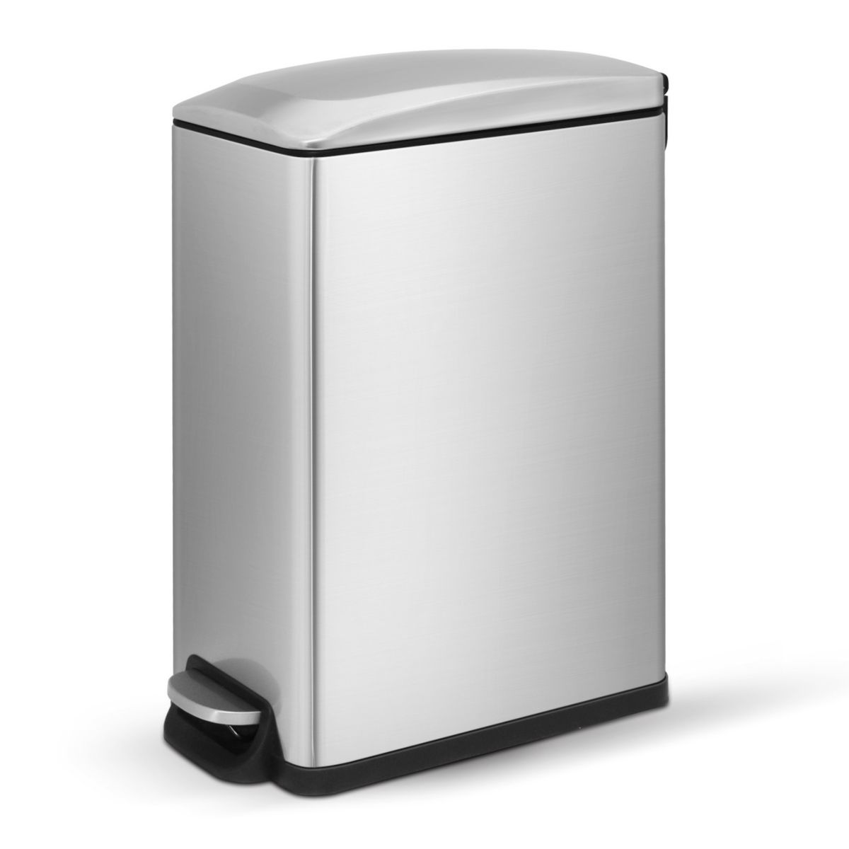 12 Gal./ 45 Liter  Slim Stainless Steel Step-on kitchen Trash Can Mega Casa