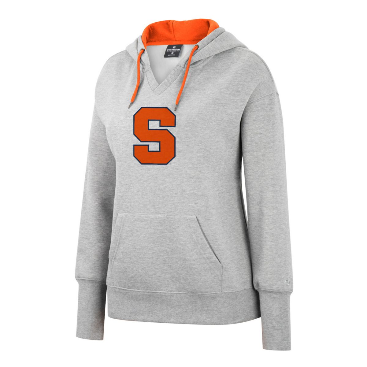 Женский пуловер с капюшоном Syracuse Orange Heather Grey NCAA