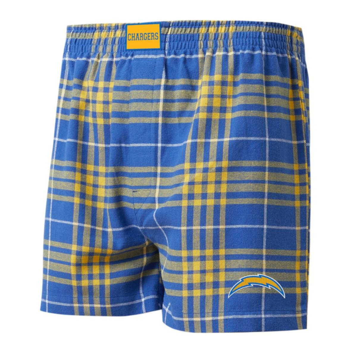 Men's Concepts Sport Powder Blue/Gold Los Angeles Chargers Concord Flannel Boxers Unbranded