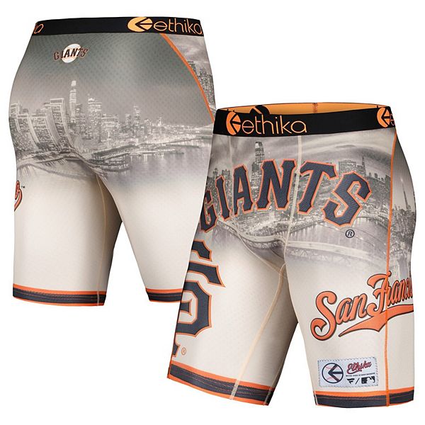 Мужские боксёры Ethika Cream San Francisco Giants с эластичным поясом и четырёхсторонней растяжкой Unbranded