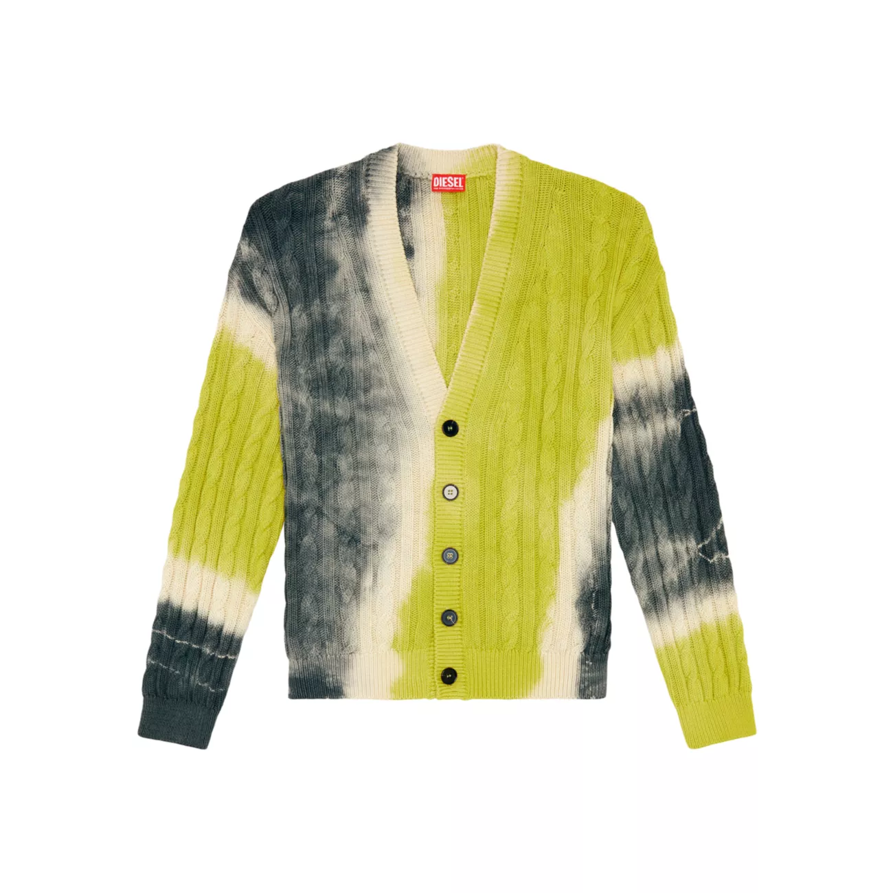 Jonny Tie-Dye Cotton Cardigan Diesel