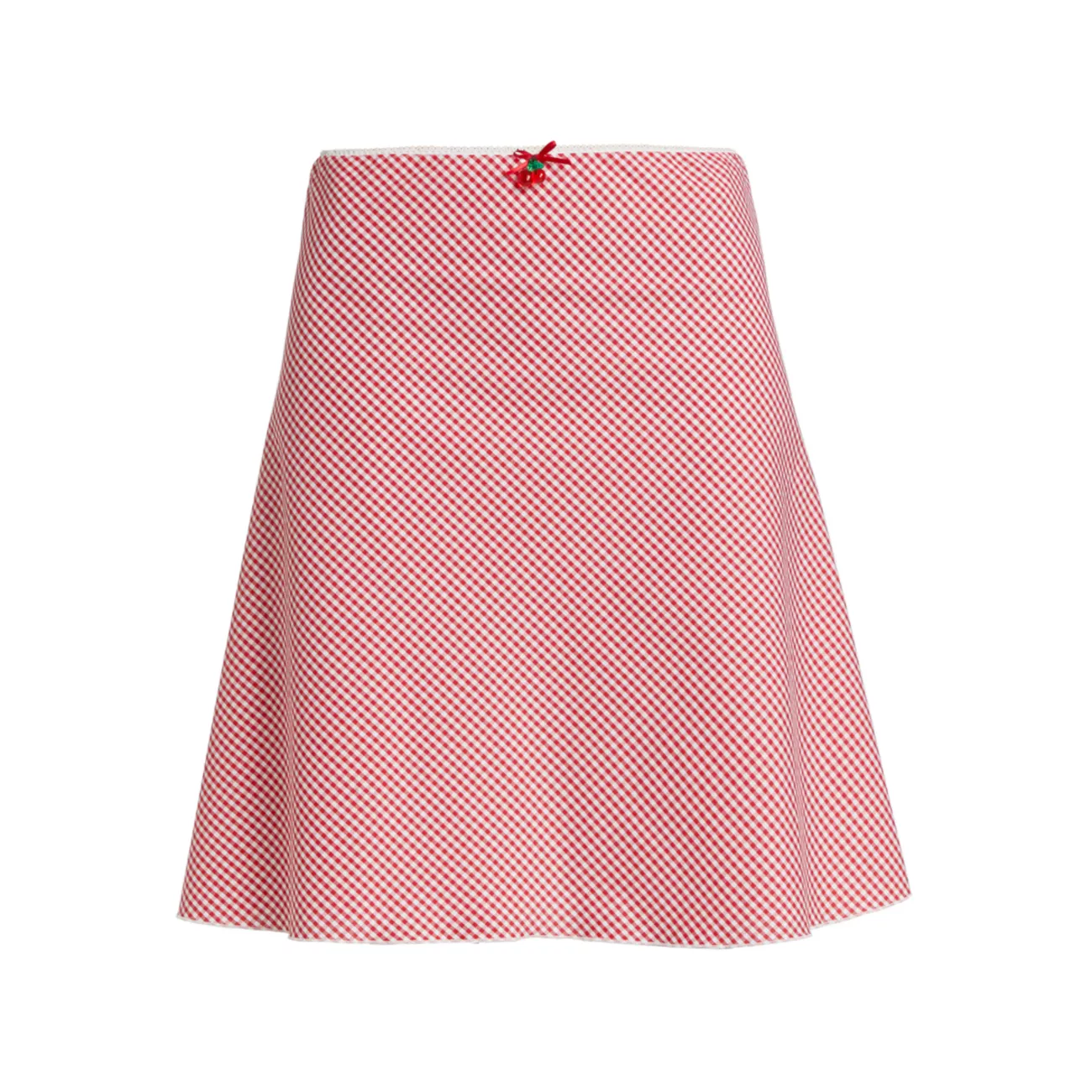 Paloma Gingham A-Line Skirt GUIZIO