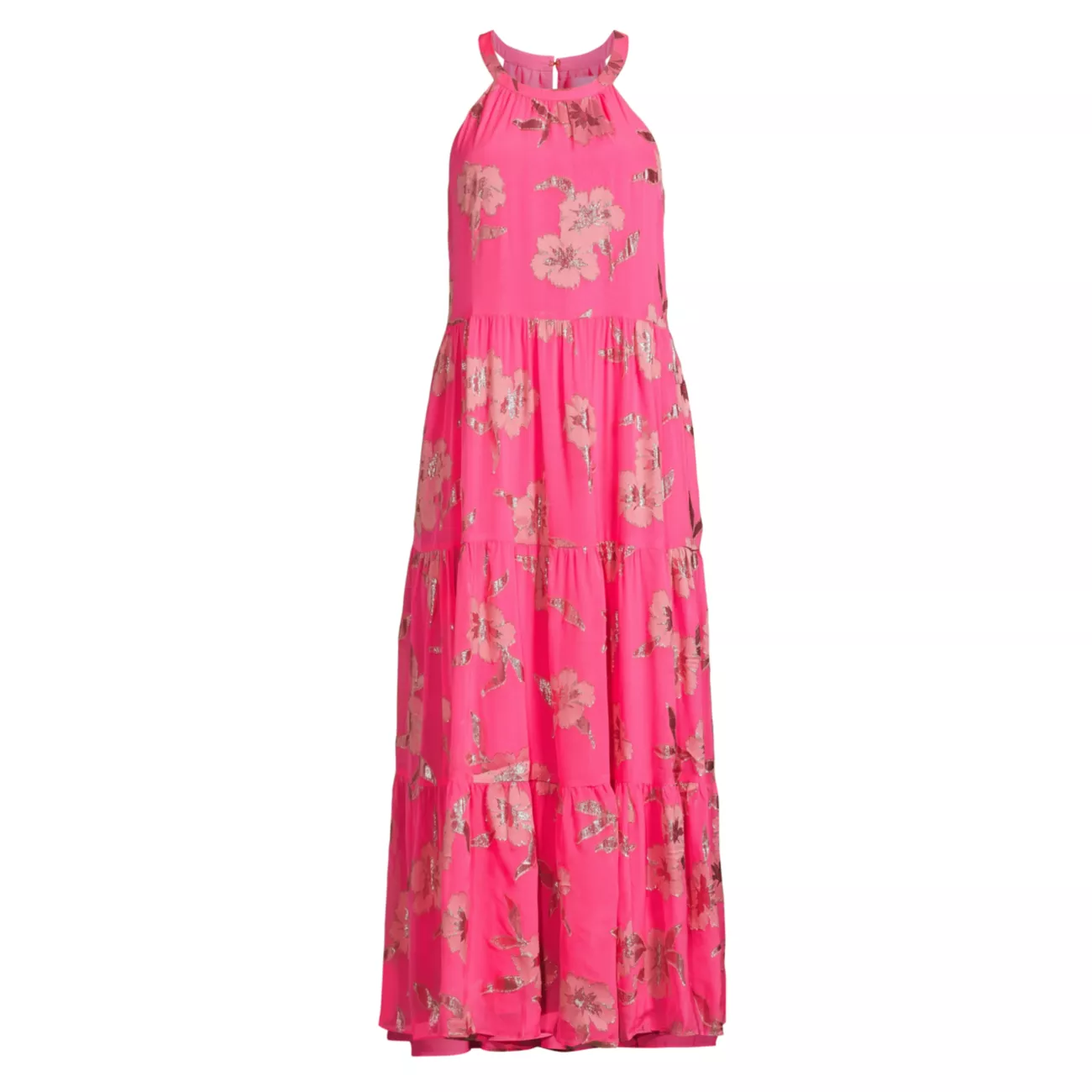 Платье макси из смесового шелка с цветочным принтом Beccalyn Lilly Pulitzer