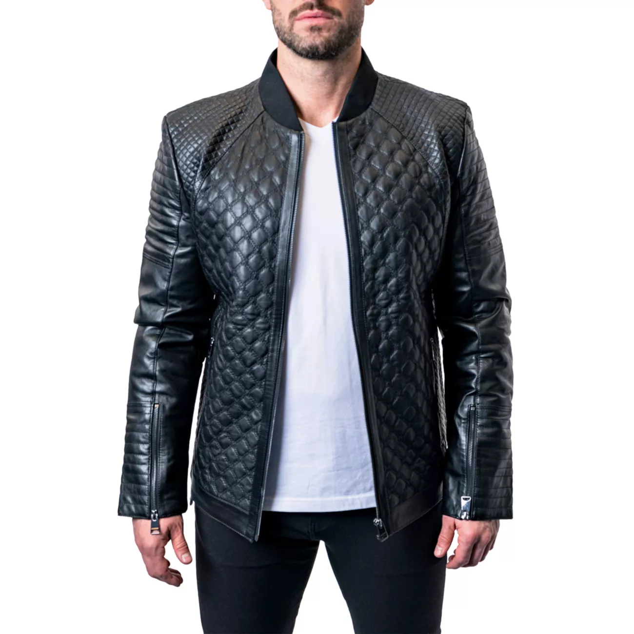 Leather Croco Jacket Maceoo