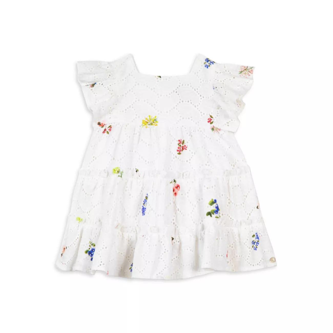 Для маленьких девочек &amp; Платье с цветочным принтом и люверсами для маленькой девочки Tartine et Chocolat
