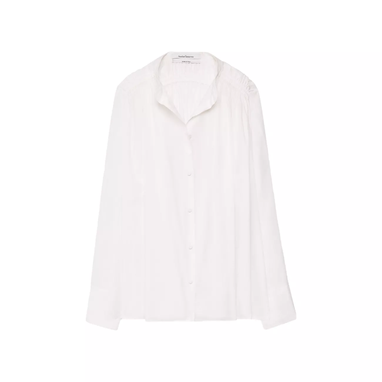 Хлопковая блузка со сборками из вуали Another Tomorrow