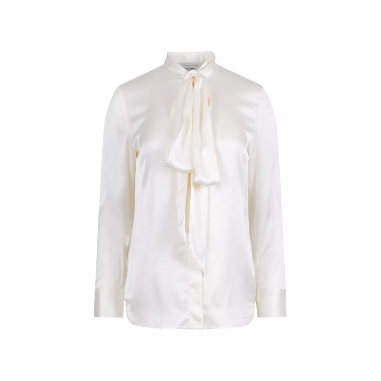 Атласная блузка Miki с завязками на воротнике EQUIPMENT