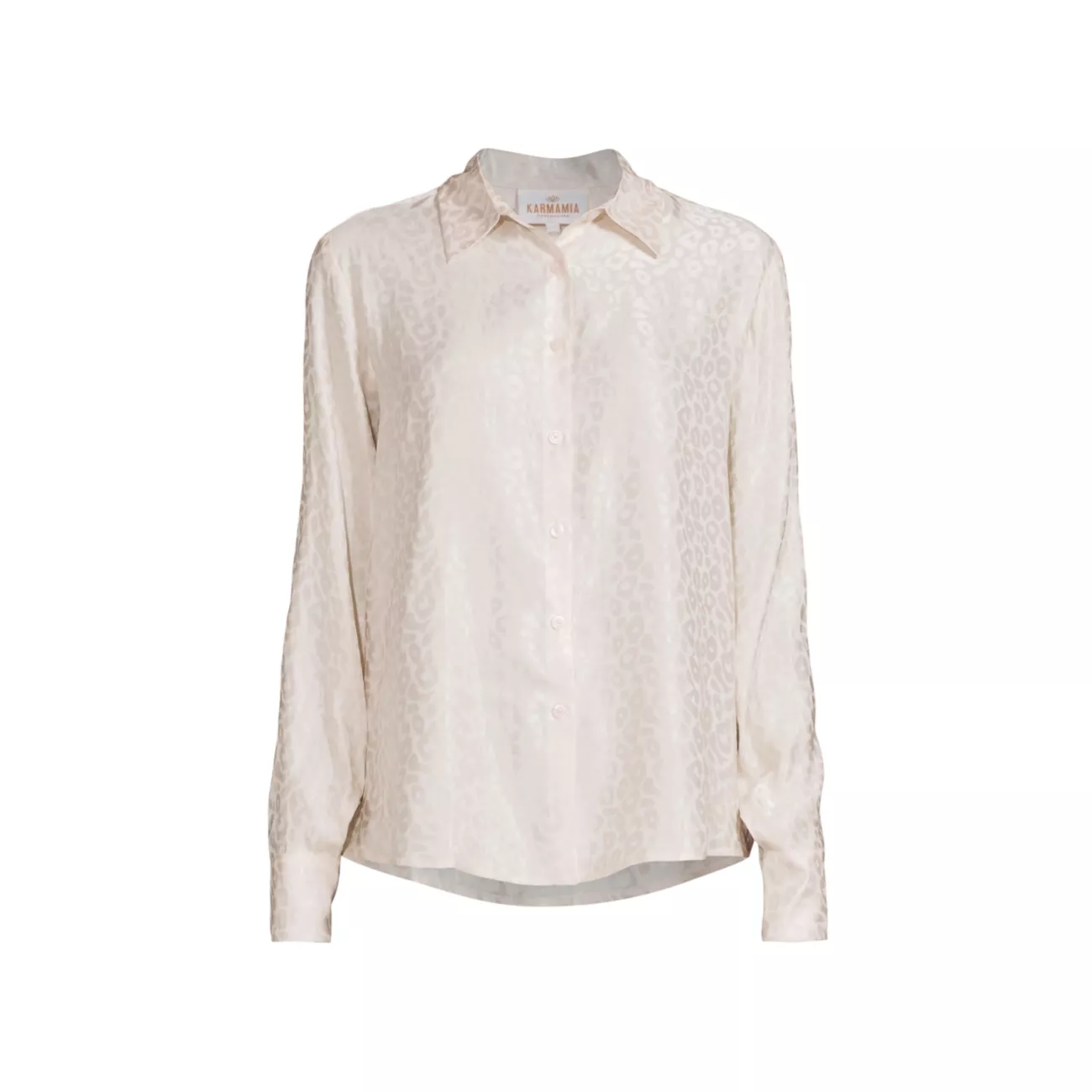 Alma Jacquard Silk-Blend Shirt Karmamia