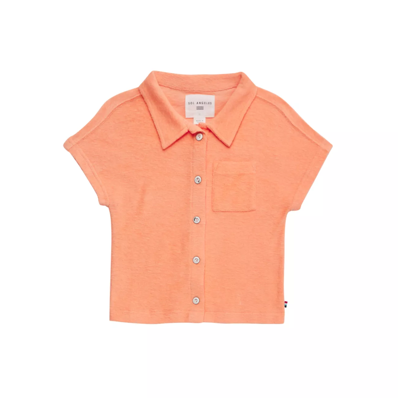 Маленький детский &amp; Детская махровая рубашка-кабана Sol Angeles