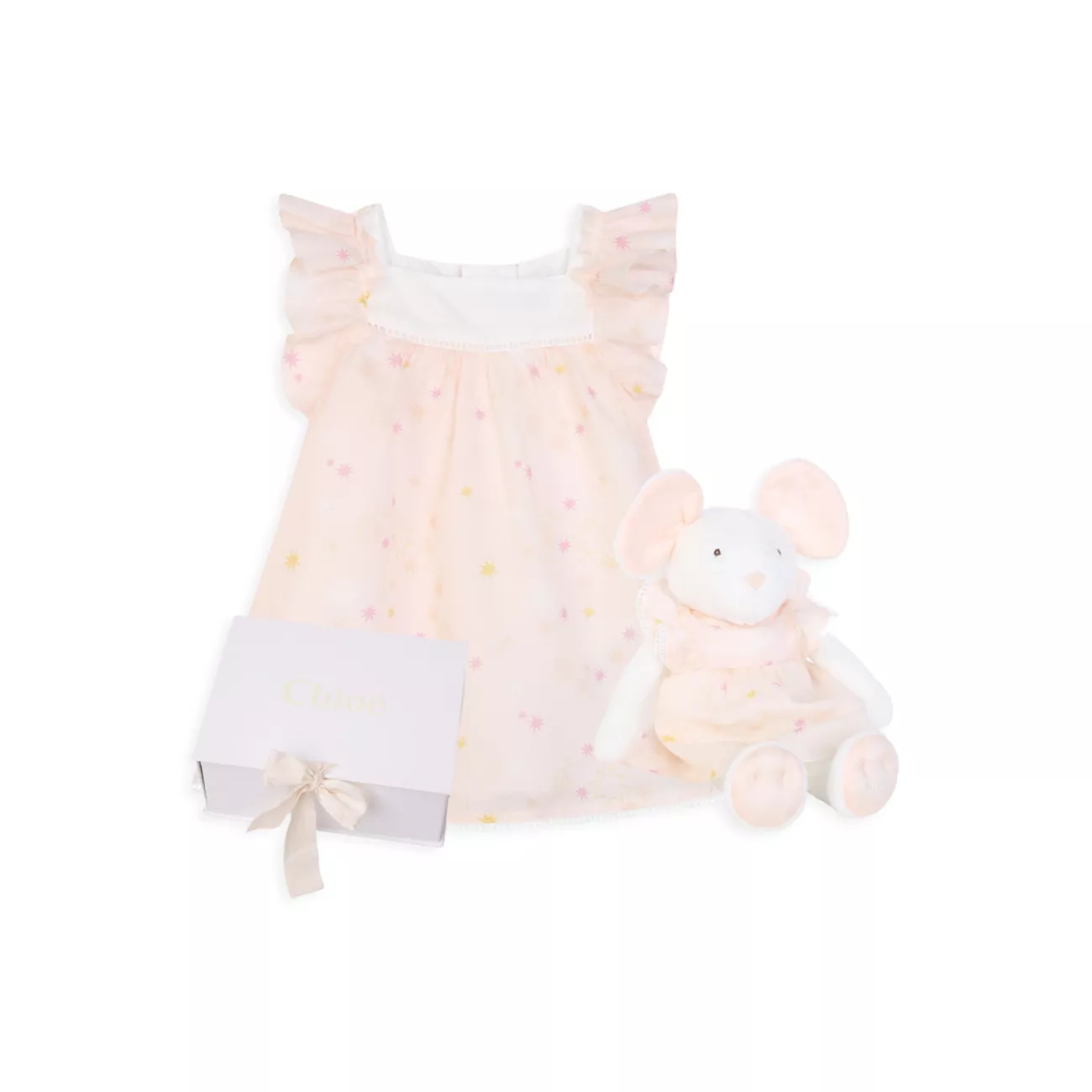 Платье для маленьких девочек и усилитель; Набор плюшевых игрушек Chloe
