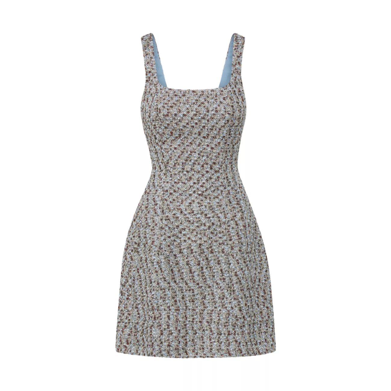 Твидовое мини-платье без рукавов Delphine VERONICA BEARD