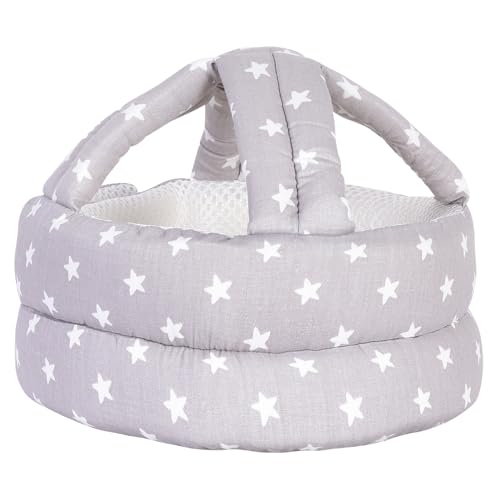 Baby Adjustable Helmet, Lightweight and Soft, Great for Baby Learning to Walk and Crawl. Forest,Gray Umtiti