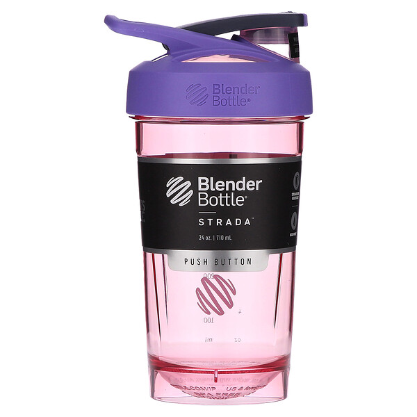 Strada, Тритан, FC Purple, 24 унции (710 мл) Blender Bottle