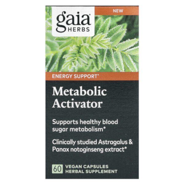 Метаболический активатор, 60 веганских капсул Gaia Herbs
