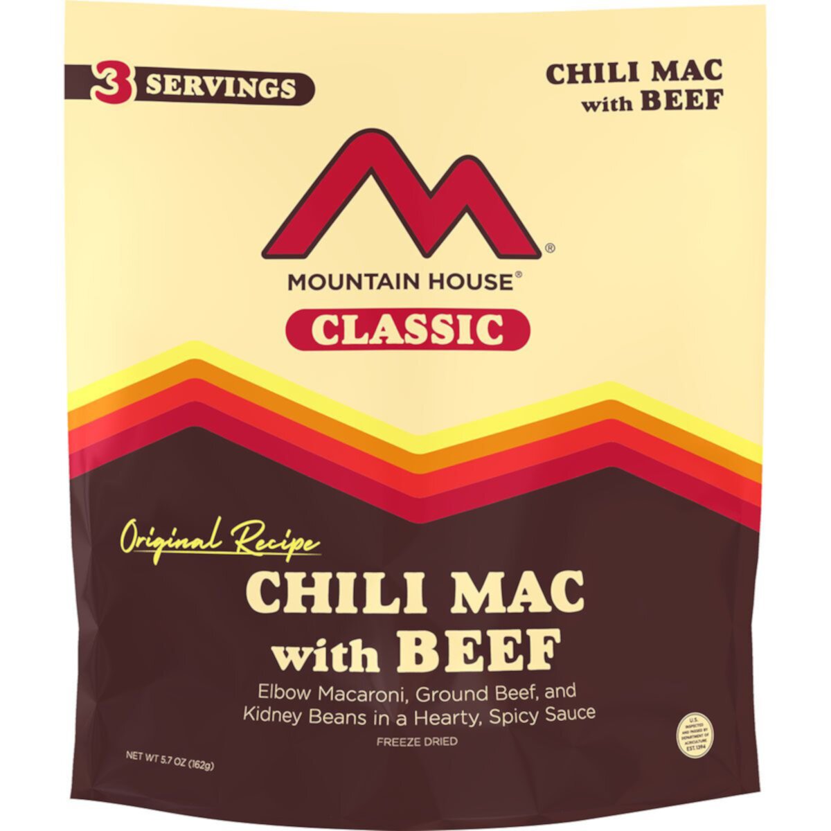 Chili Mac + Beef Mountain House