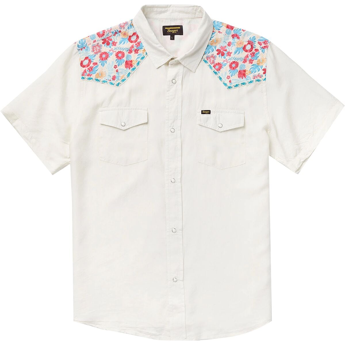 Рубашка с короткими рукавами Flora Amarillo Seager Co.