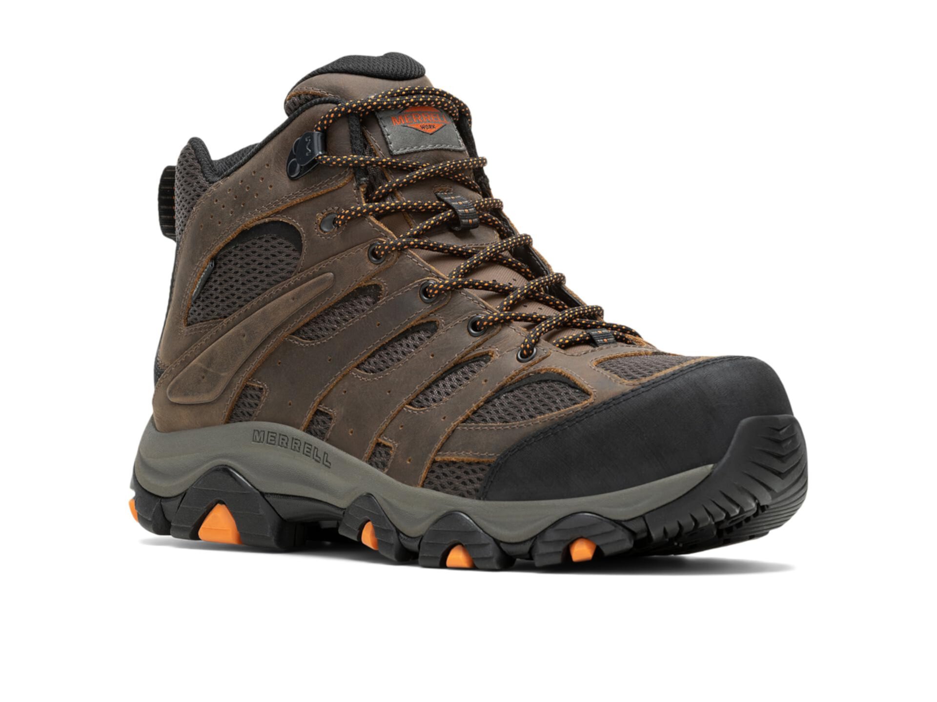 Мужские Рабочие ботинки Merrell Work Moab Vertex 2 Mid Waterproof Carbon Fiber Merrell Work