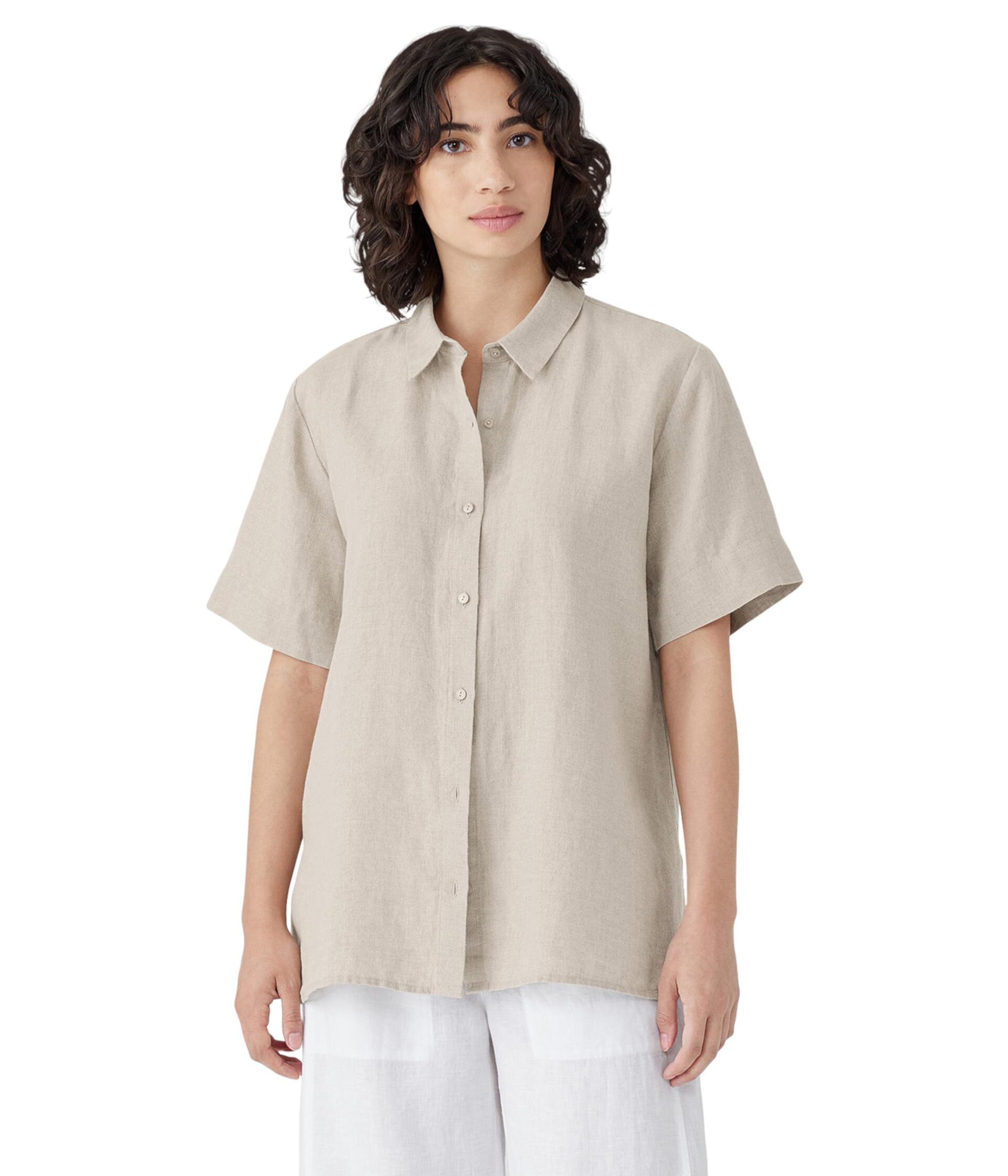 Рубашка с коротким рукавом и длинным рукавом Eileen Fisher