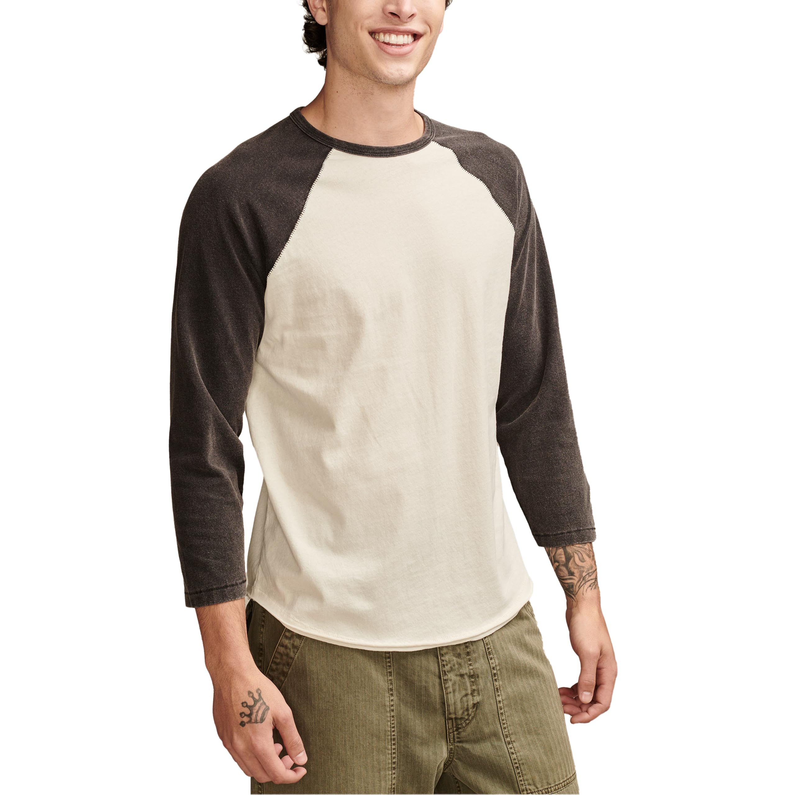 Мужская Футболка Lucky Brand Eco Jersey 3/4 Sleeve Raglan Lucky Brand