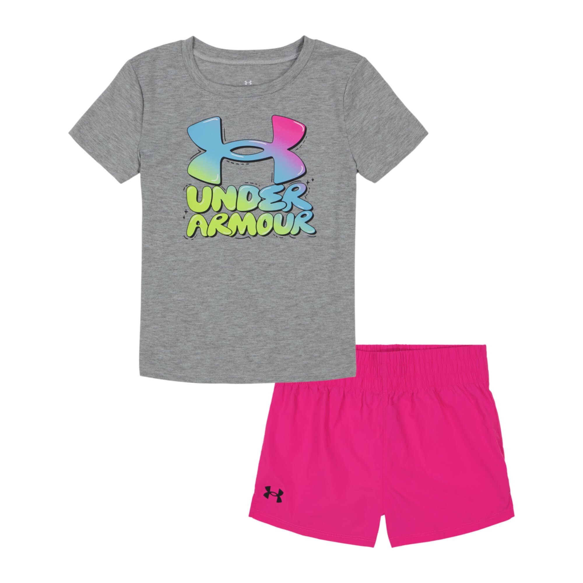 Core Bubbly Short Set (Little Kid) Under Armour Kids