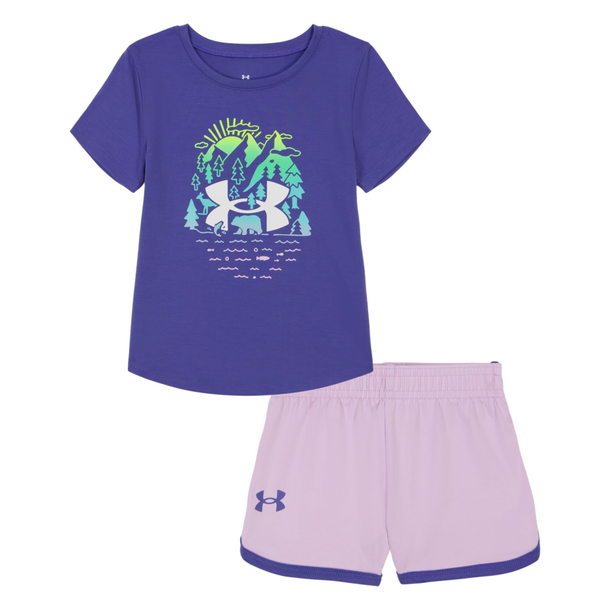 Scribble Scape Short Set (Little Kid) Under Armour Kids