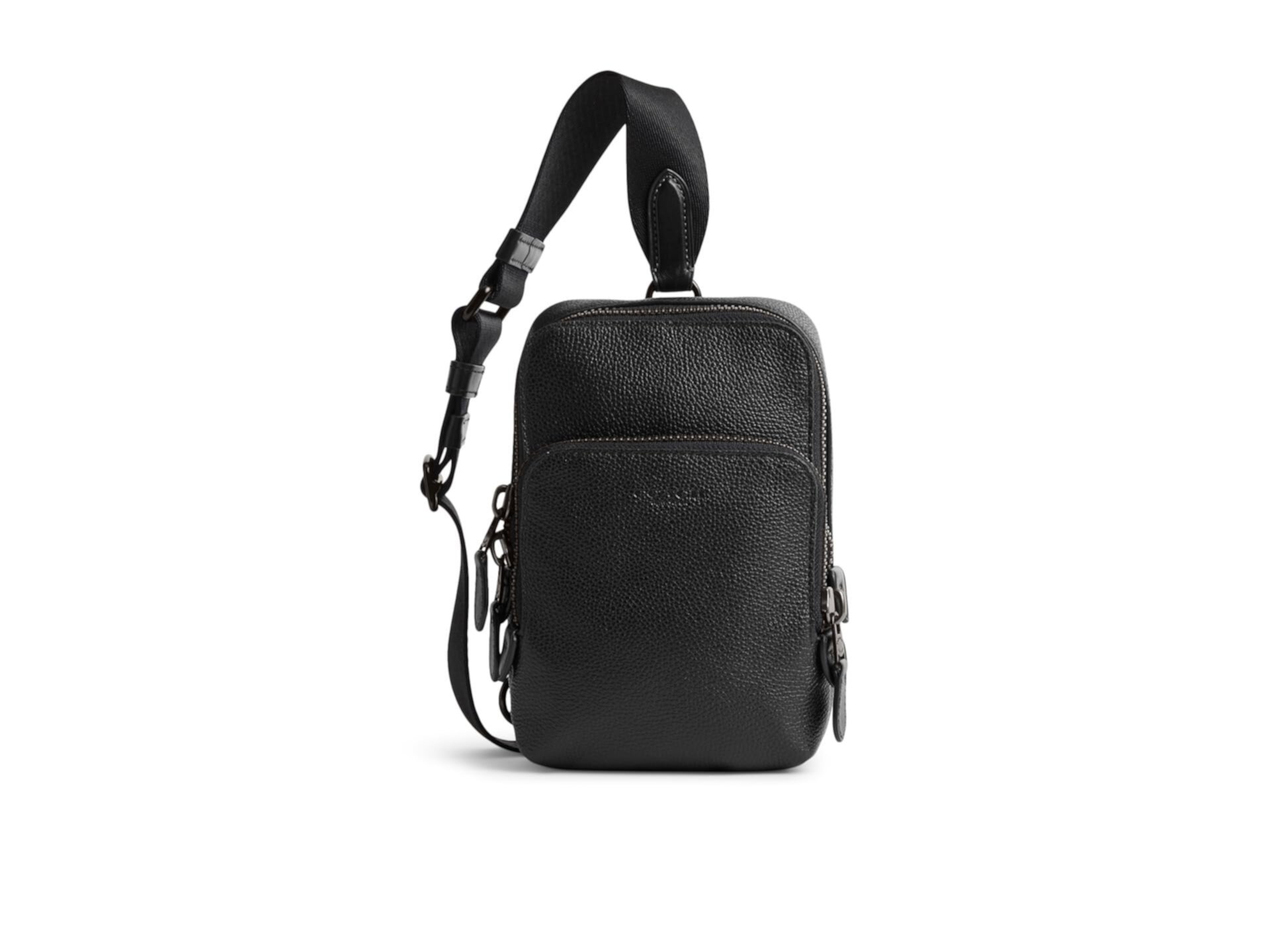 Сумка Gotham Sling Pack 13 из гладкой кожи с регулируемым ремнем Coach